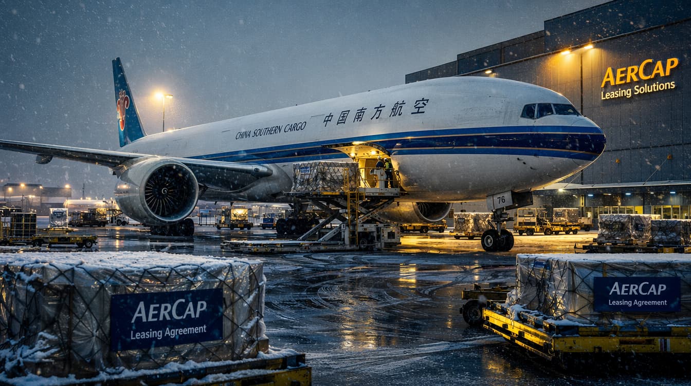 AerCap leases Boeing 777 freighters to China Southern