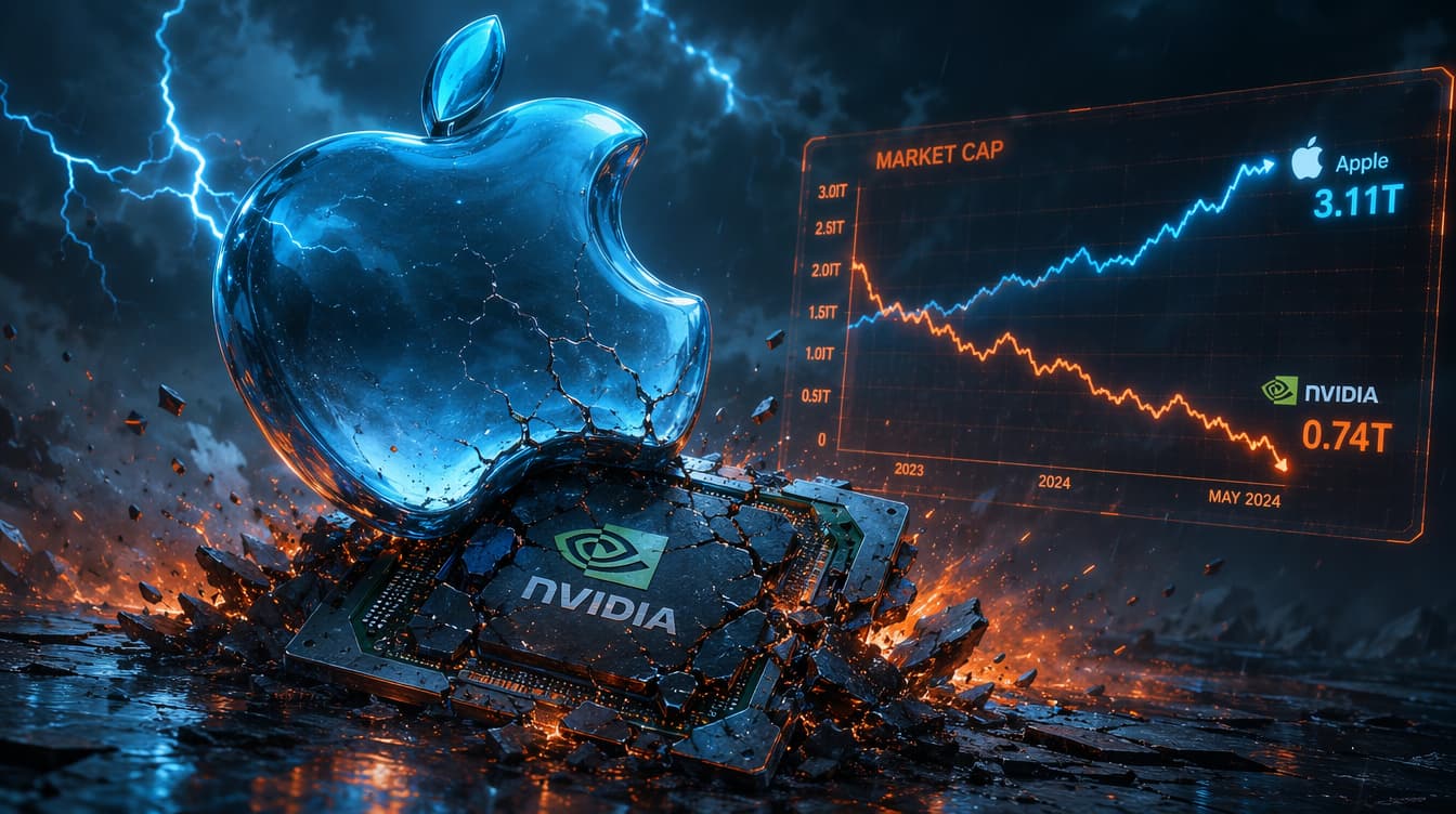 Apple unseats Nvidia as world’s most valuable company as AI bets shift