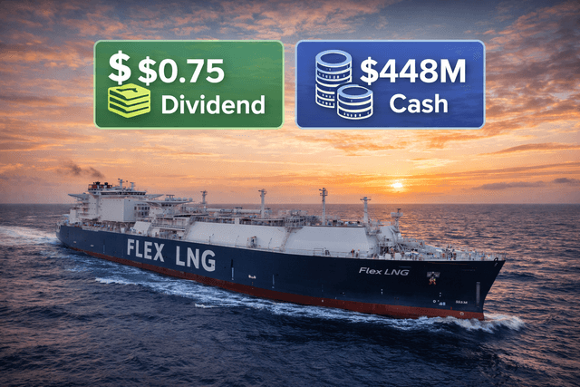 Flex LNG maintains $0.75 dividend as Q4 revenues hit $87.5M
