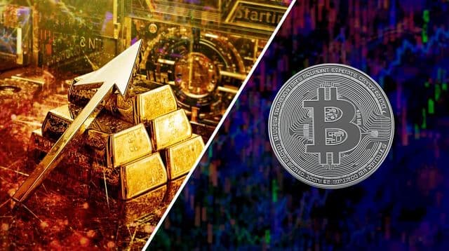 Gold and silver rise in 2025 as Bitcoin slips from peak