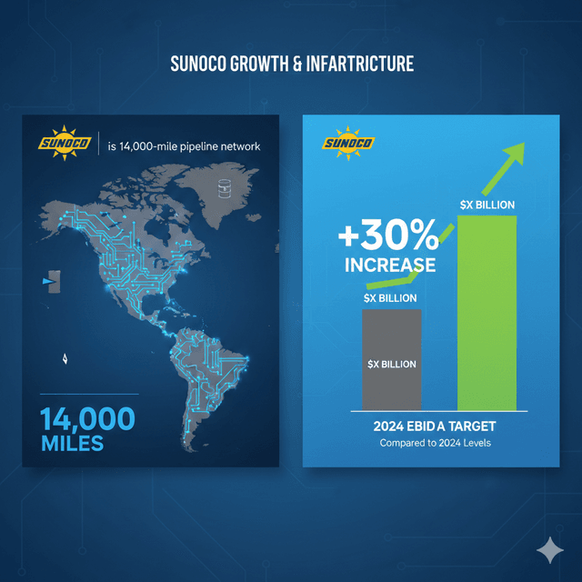 Sunoco targets $3B+ EBITDA for 2026, driven by Parkland synergies and European expansion