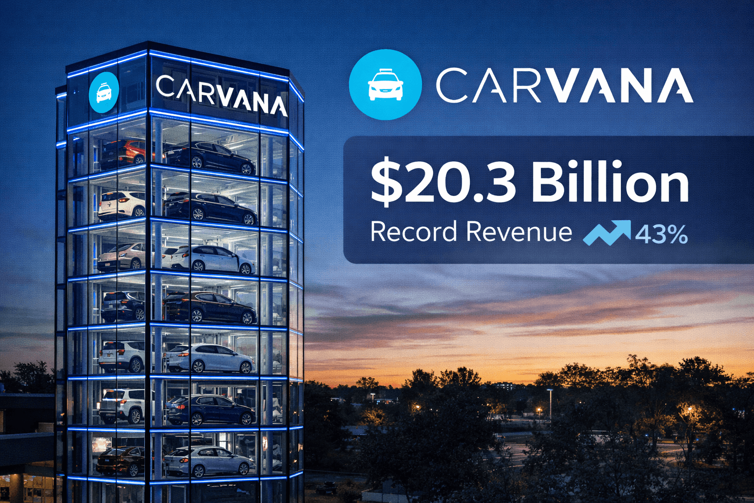 Carvana smashes estimates as annual revenue hits $20B milestone