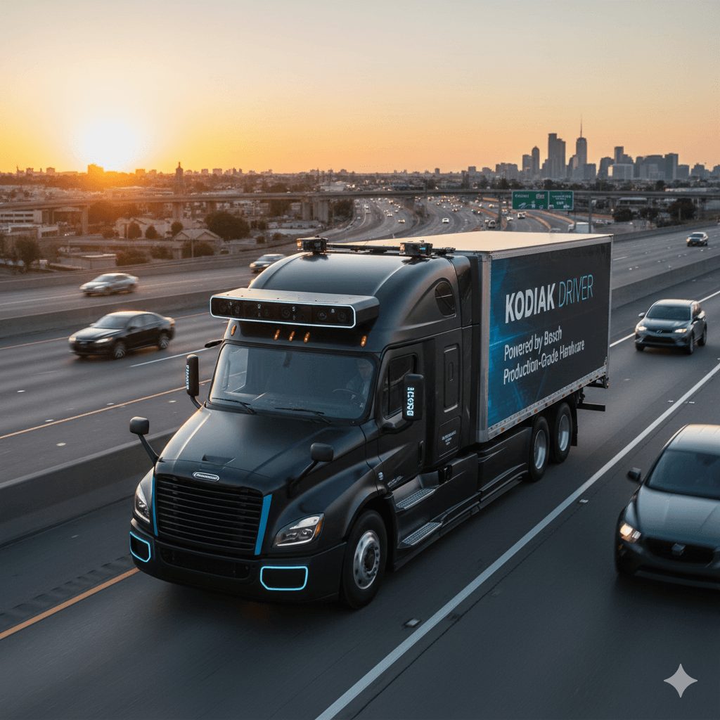 Kodiak and Bosch form strategic alliance to mass-produce autonomous trucks