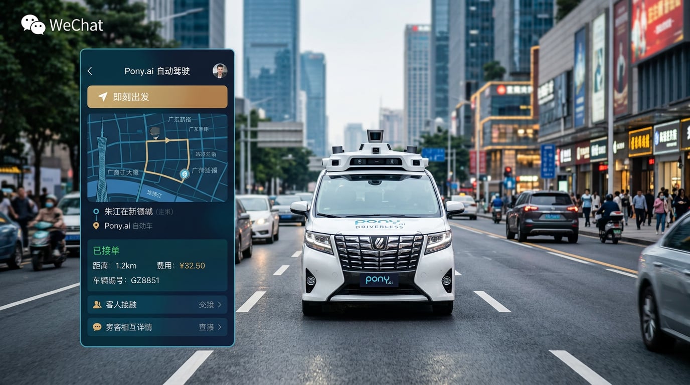 Pony.ai integrates driverless robotaxis into Tencent’s WeChat ecosystem