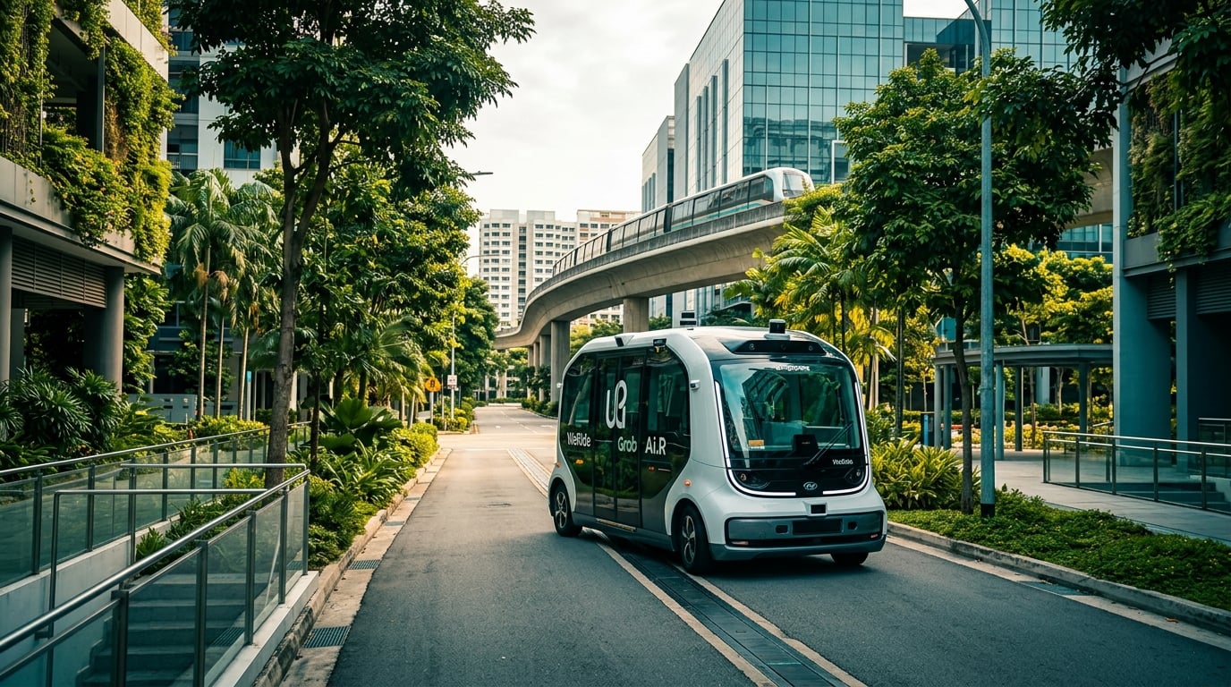 WeRide and Grab debut Singapore’s first autonomous public ride service in Punggol