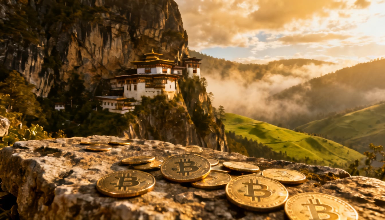 Bhutan moves $23M Bitcoin holdings drop 70%