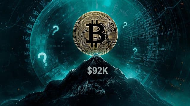 Bitcoin holds above $92K as markets question whether the bottom is in