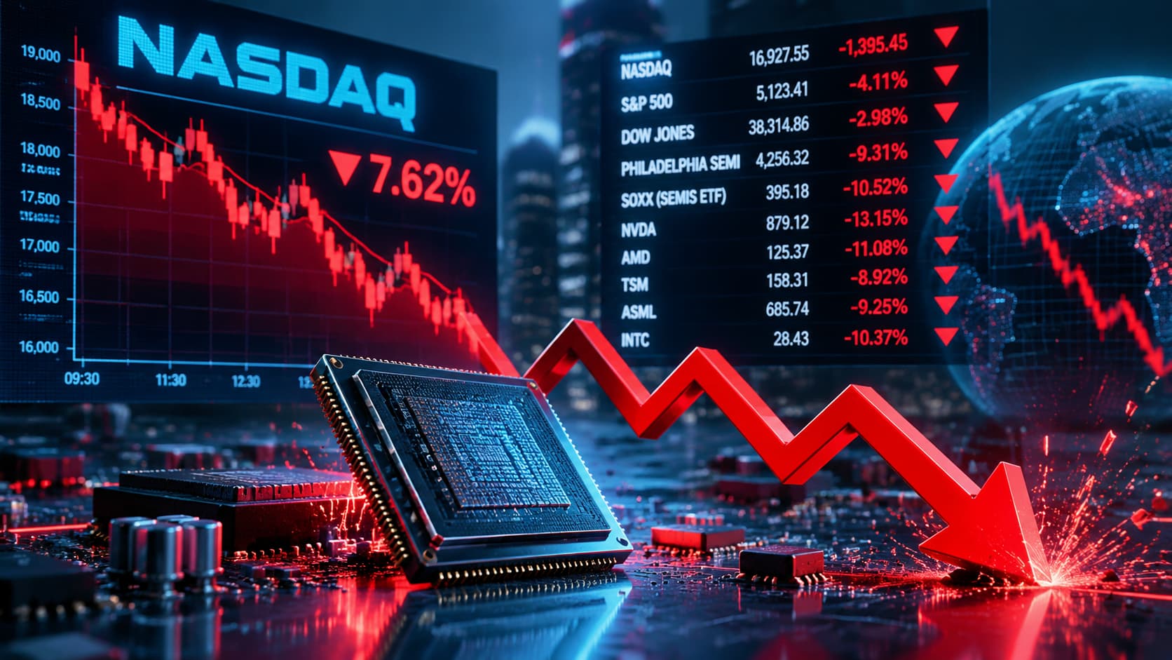Tech stocks sell off as Nasdaq futures drop 2.8 percent