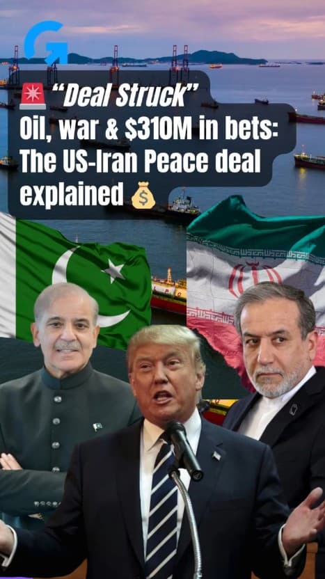 US–Iran peace deal hits oil and lifts stocks