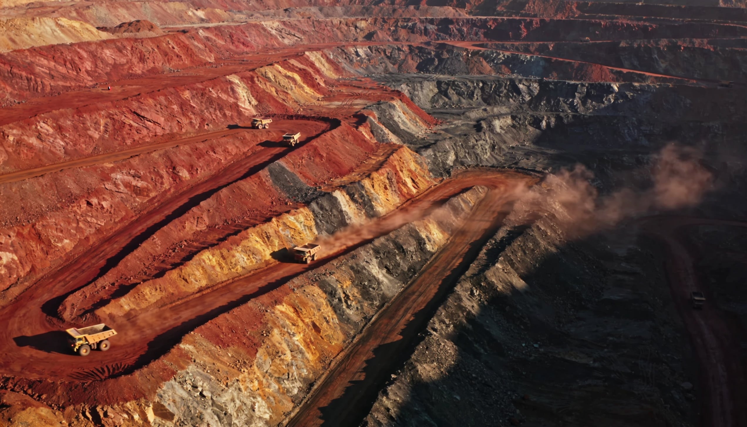 A mining site.