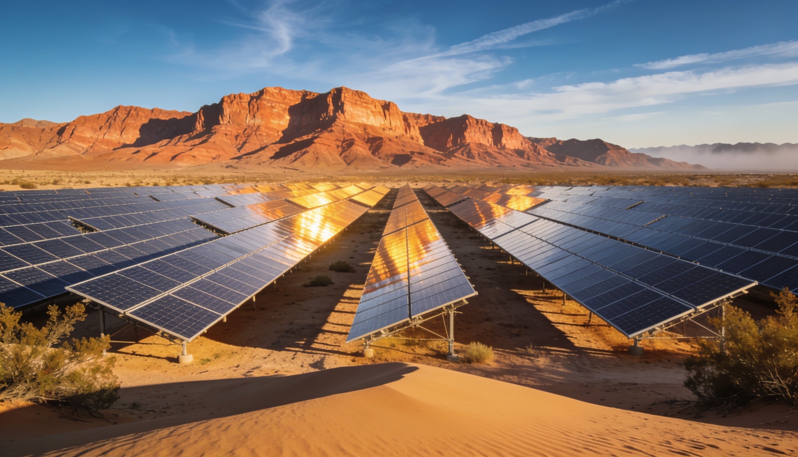 A vast utility-scale solar.
