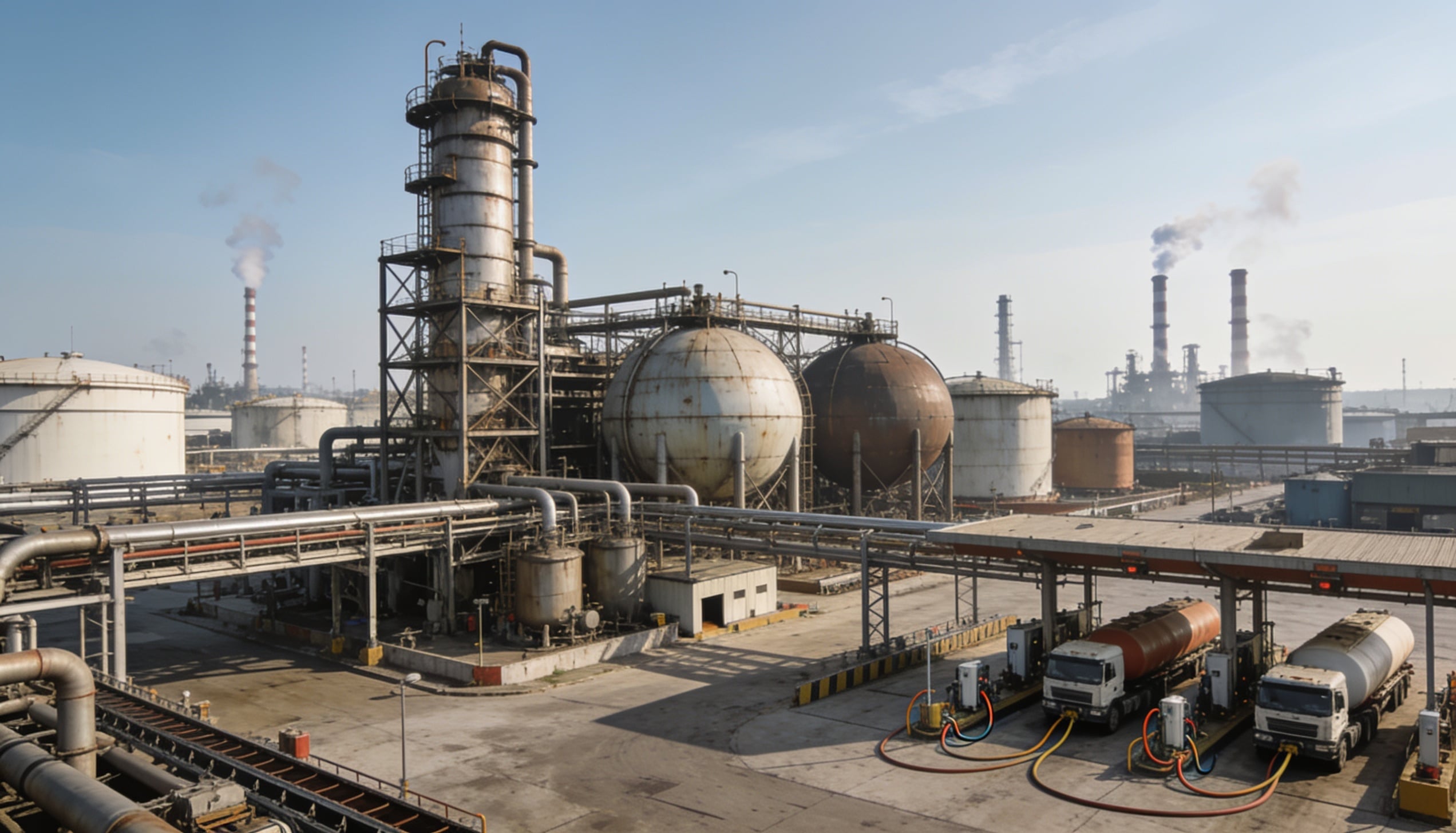 A refinery equipments.